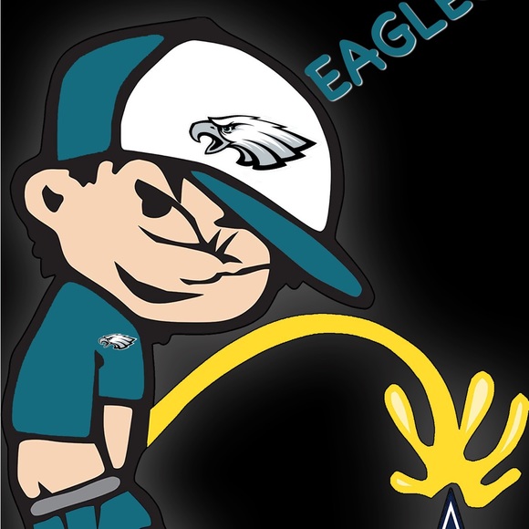 Philadelphia eagles fun- we design any team you like. Canvas print size 16x20in - Picture 3 of 3